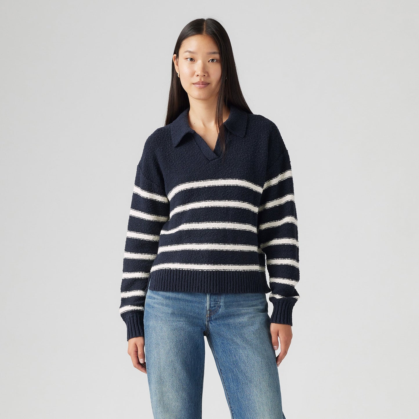 새틀라이트 폴로 스웨터