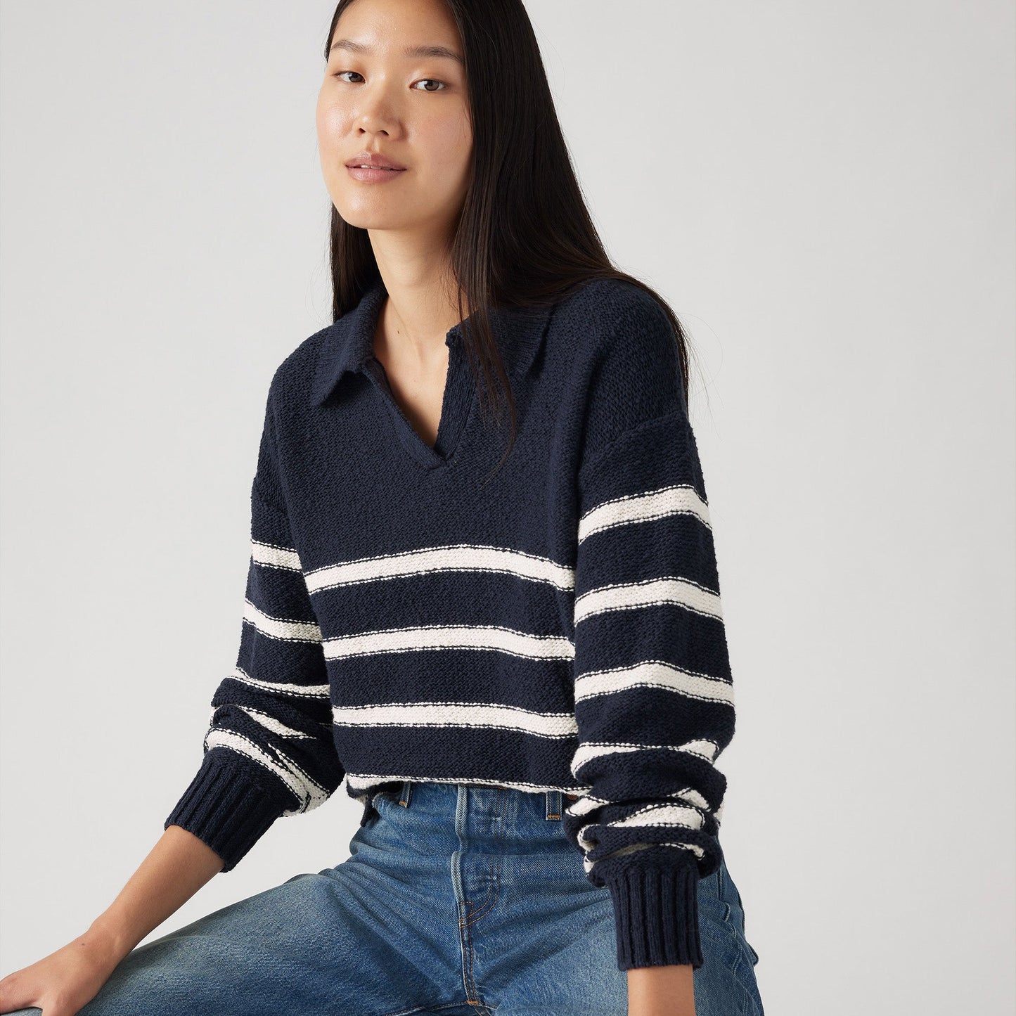 새틀라이트 폴로 스웨터