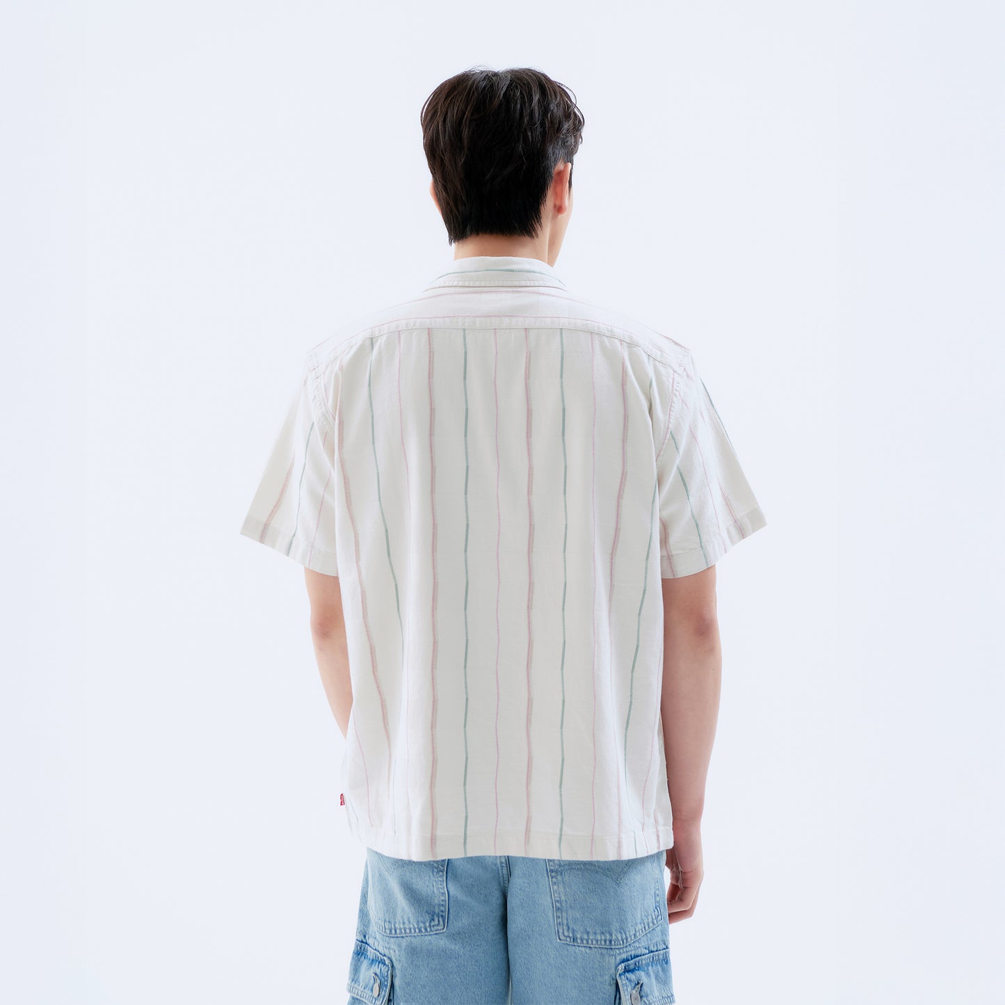 박시 크롭 숏슬립 셔츠