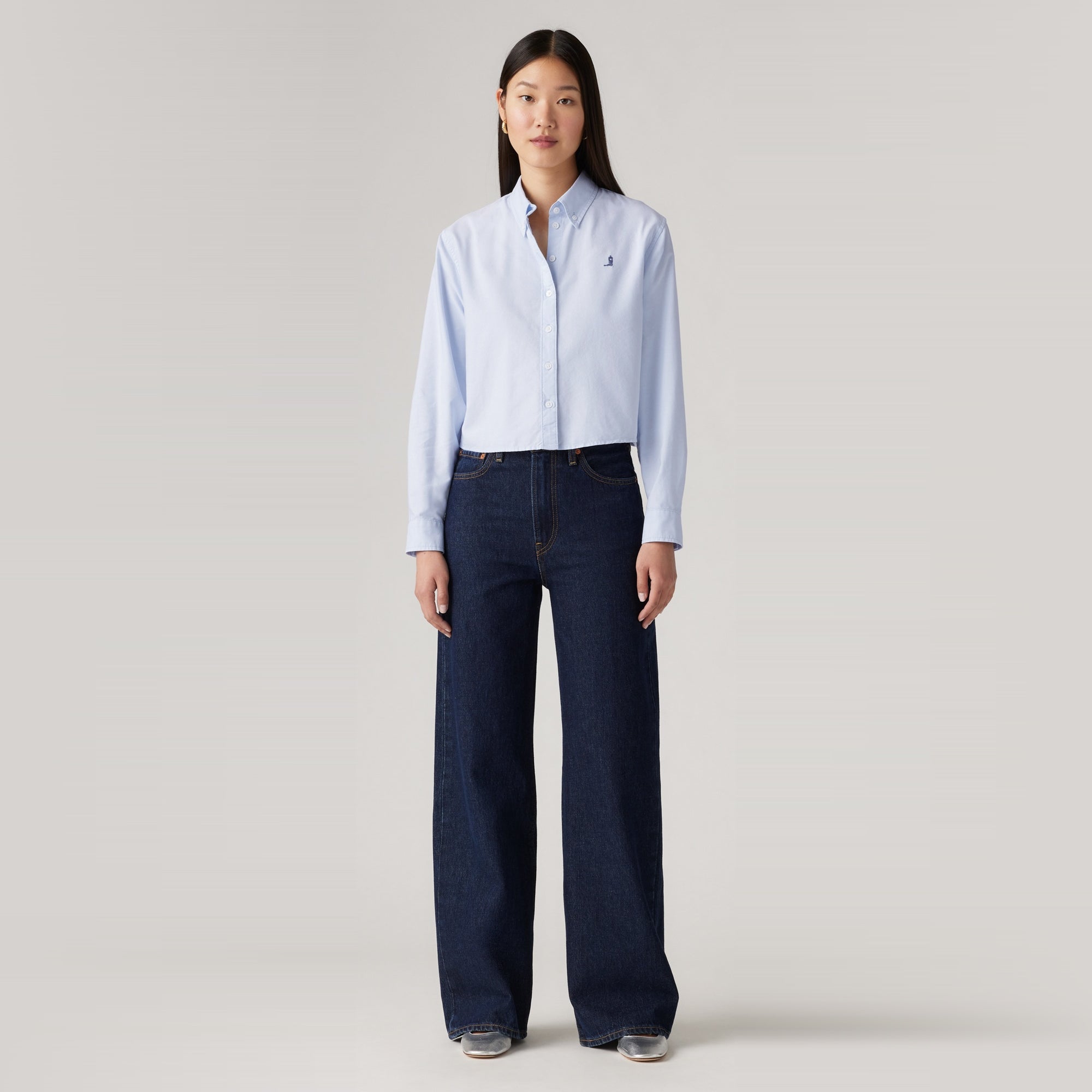 ㅇㄹㅋ ARCH TAPERED JEANS - MID BLUE | COS