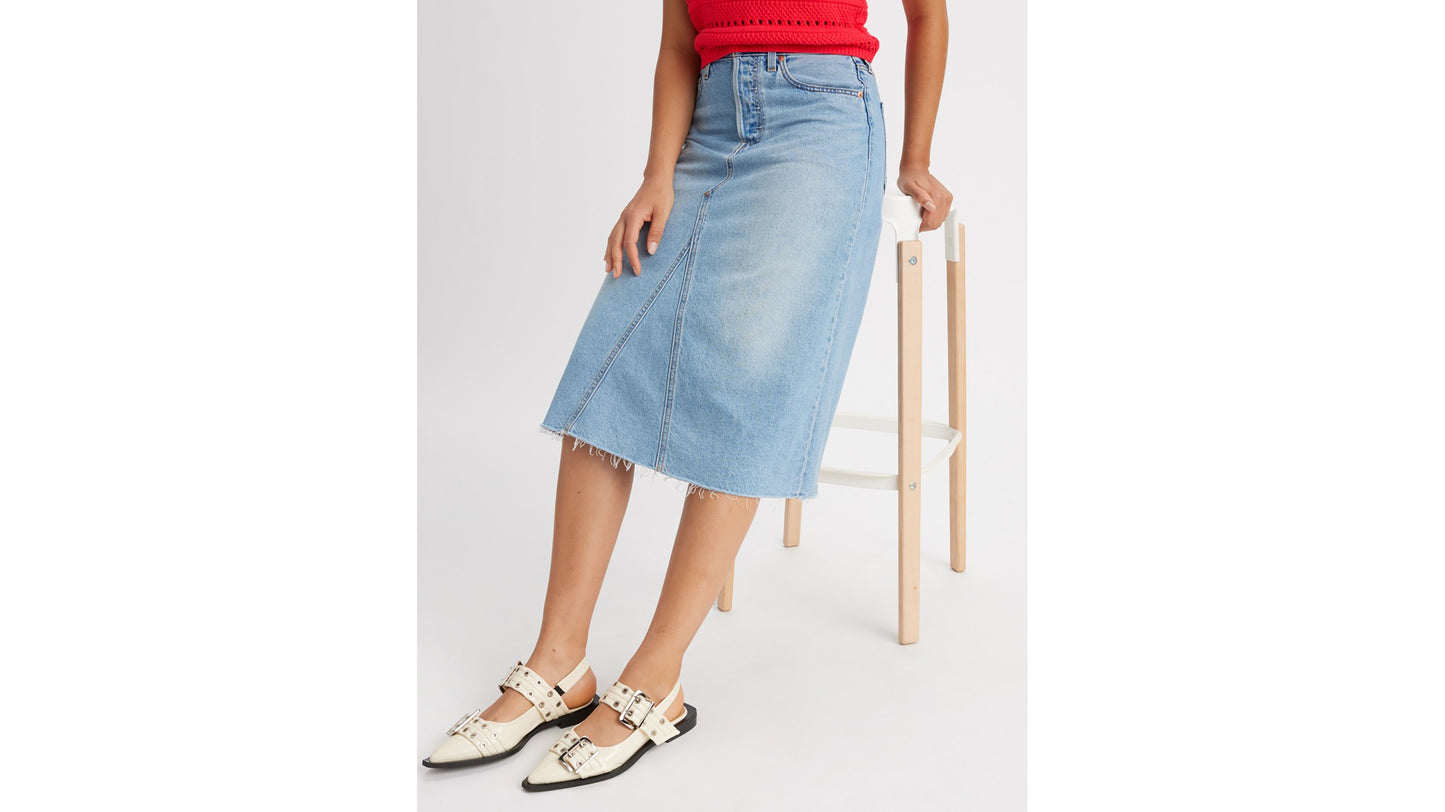 하이라이즈 A라인 스커트