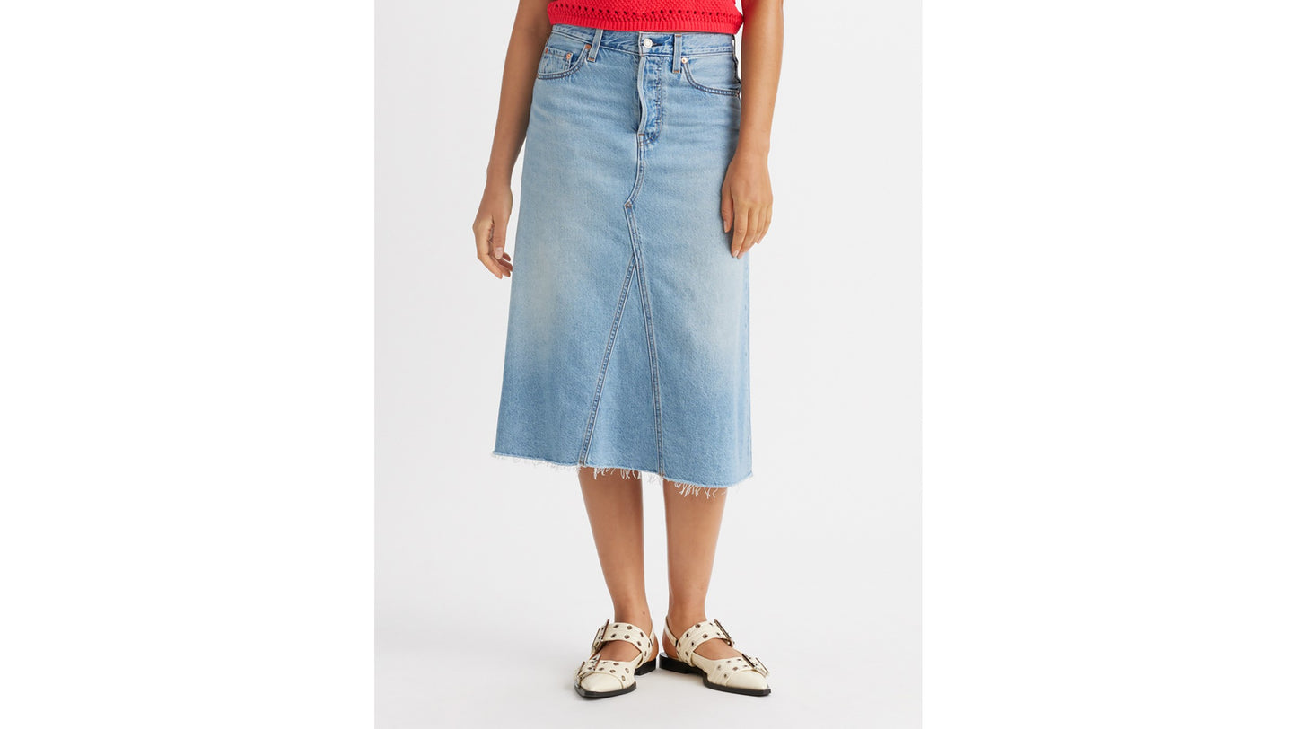 하이라이즈 A라인 스커트