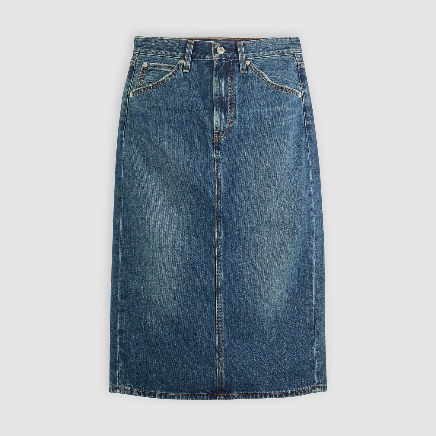 하이라이즈 백 슬릿 스커트