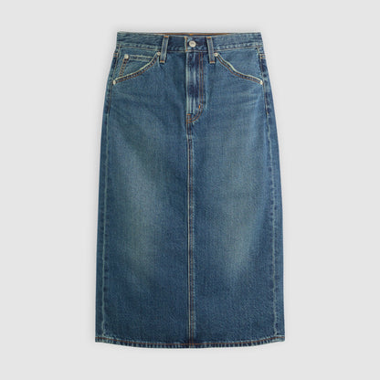 하이라이즈 백 슬릿 스커트