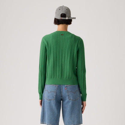 슈퍼소프트 크루넥 가디건