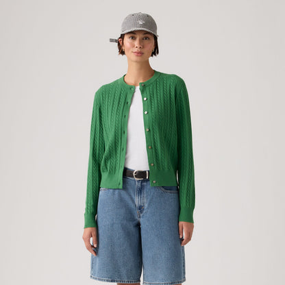 슈퍼소프트 크루넥 가디건