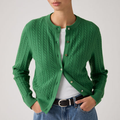 슈퍼소프트 크루넥 가디건