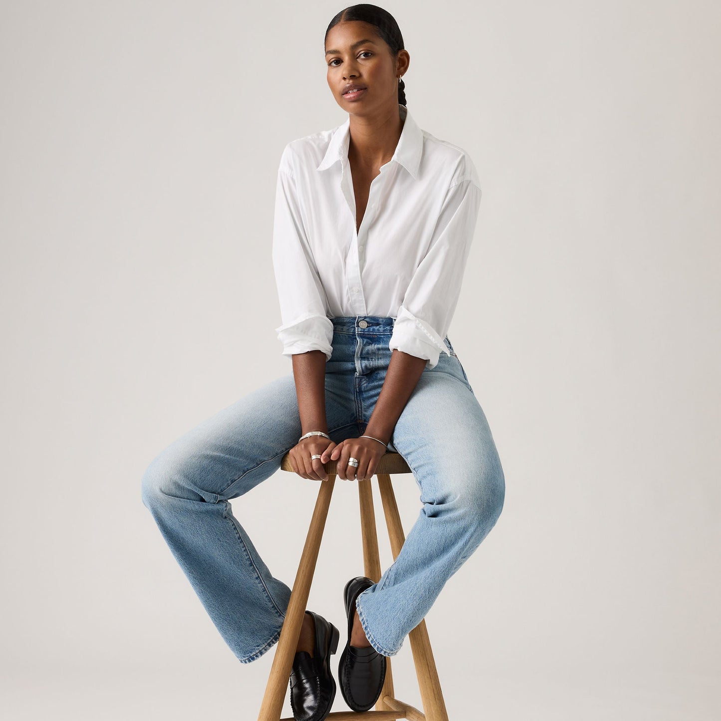 크롭 할리 셔츠