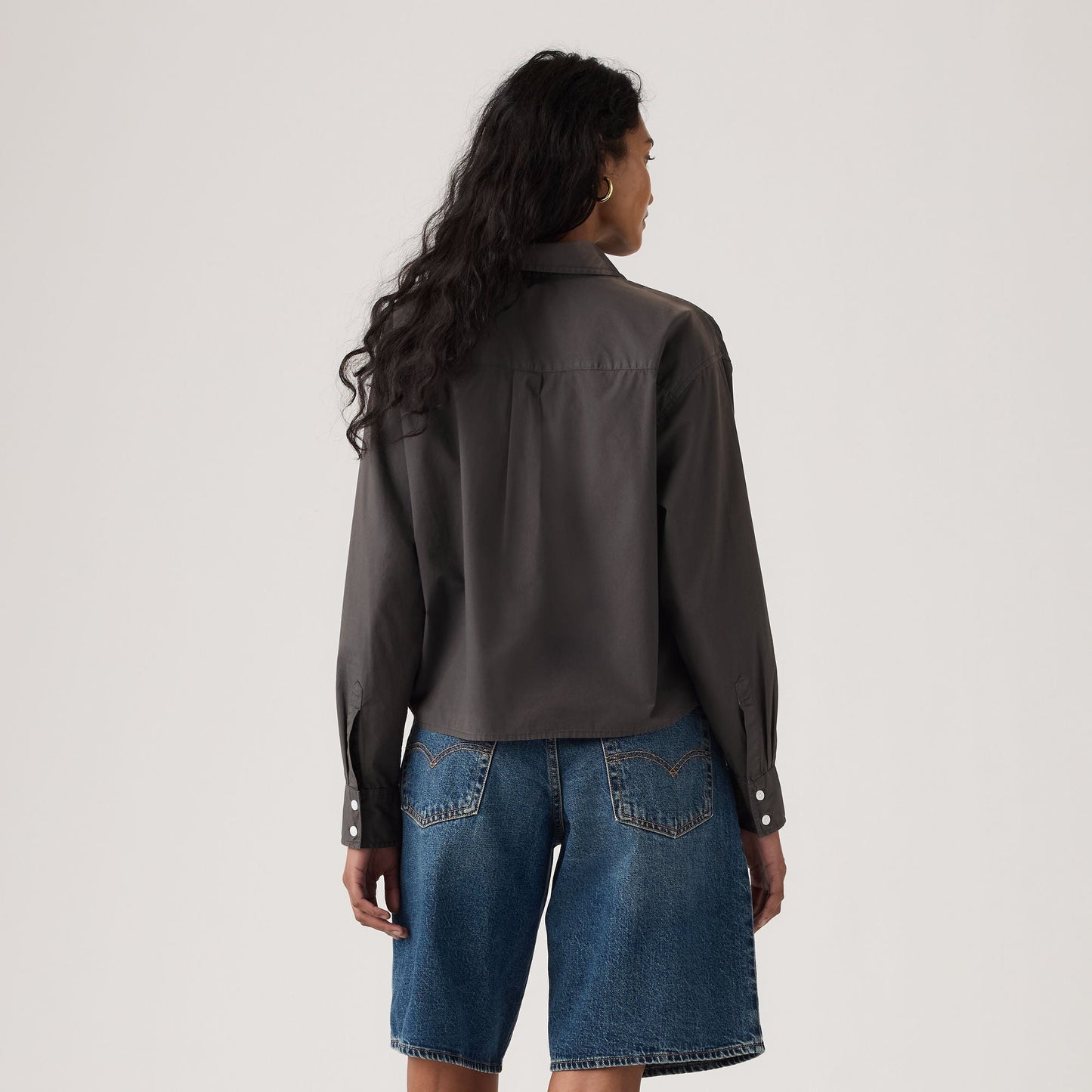 크롭 할리 셔츠