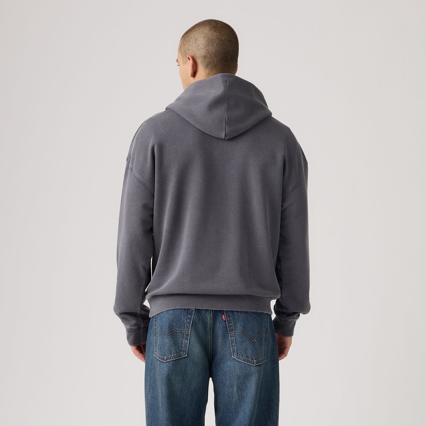 투 홀스 크롭 후디