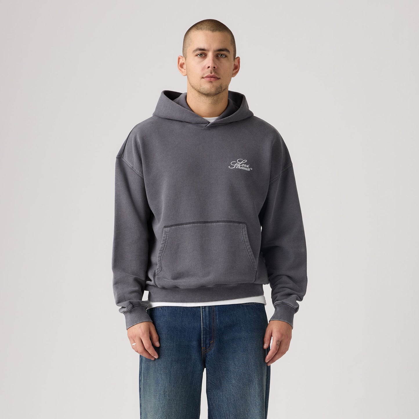 투 홀스 크롭 후디