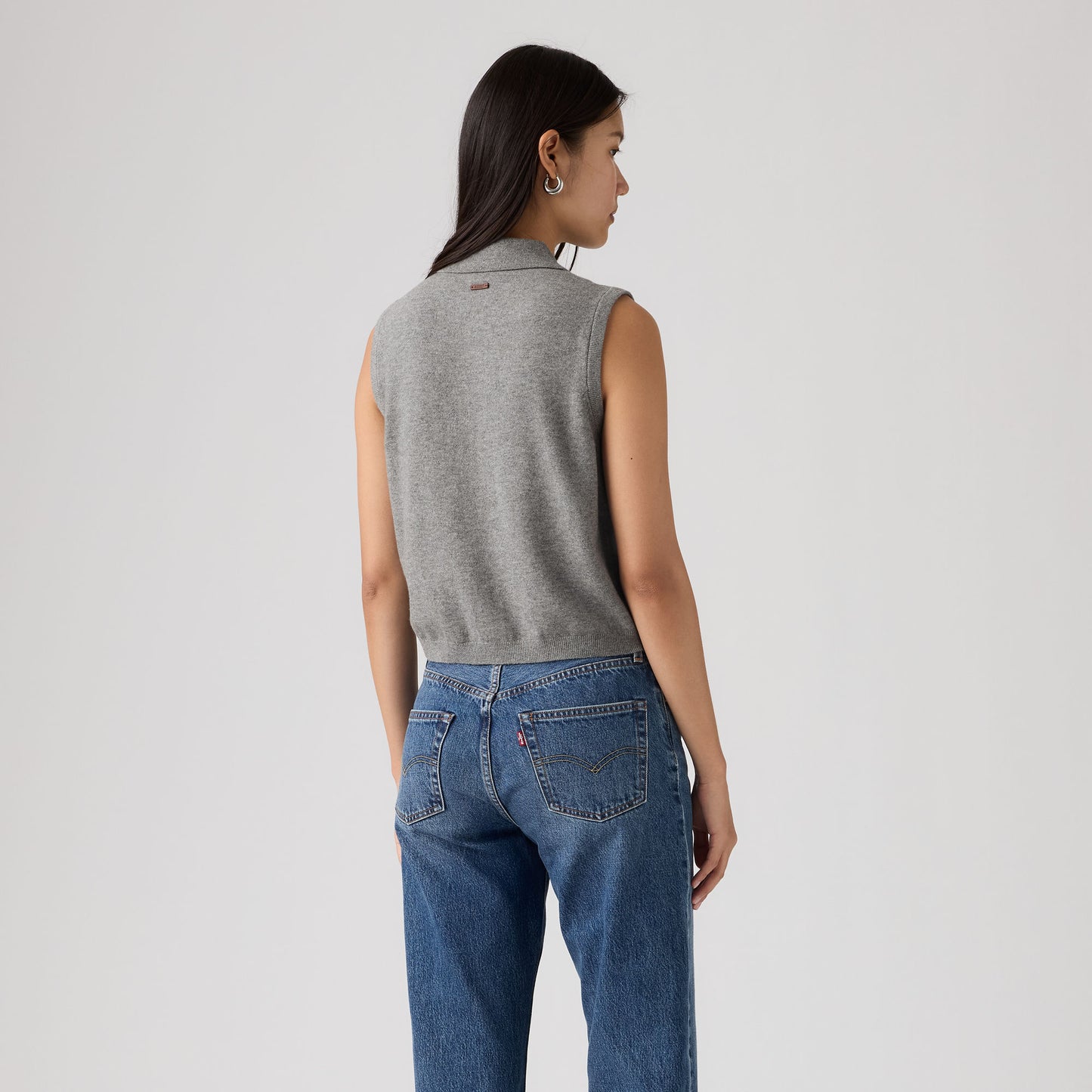 슈퍼소프트 미니 러플 베스트 탑