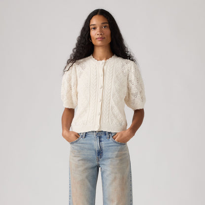 Levi's® Women's Pauline Pointelle Short-Sleeve Cardigan