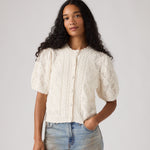 Levi's® Women's Pauline Pointelle Short-Sleeve Cardigan