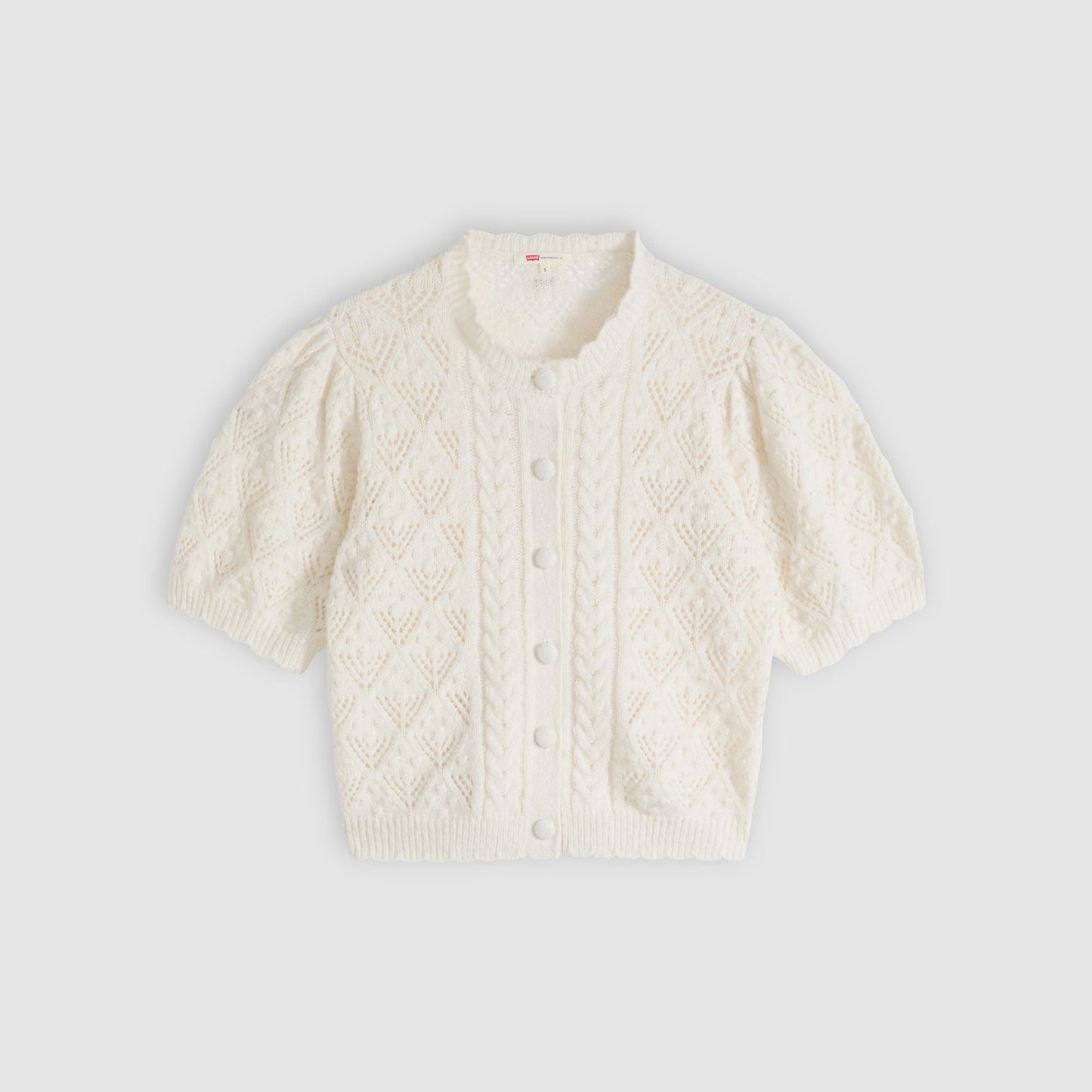Levi's® Women's Pauline Pointelle Short-Sleeve Cardigan