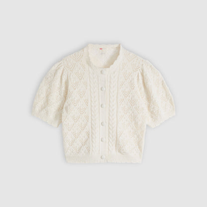 Levi's® Women's Pauline Pointelle Short-Sleeve Cardigan