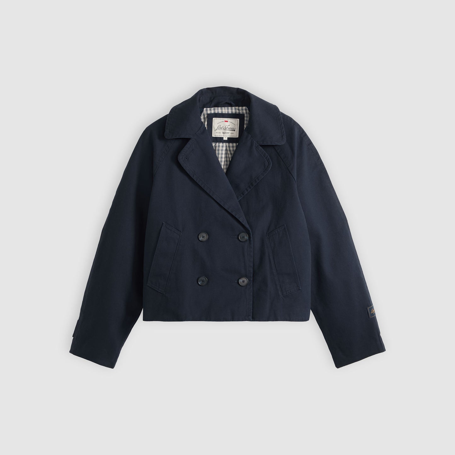 브리 크롭 스윙 트렌치 자켓