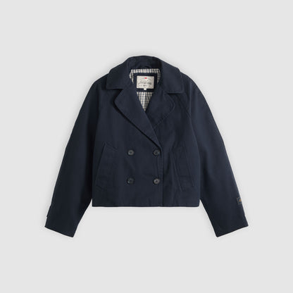 브리 크롭 스윙 트렌치 자켓