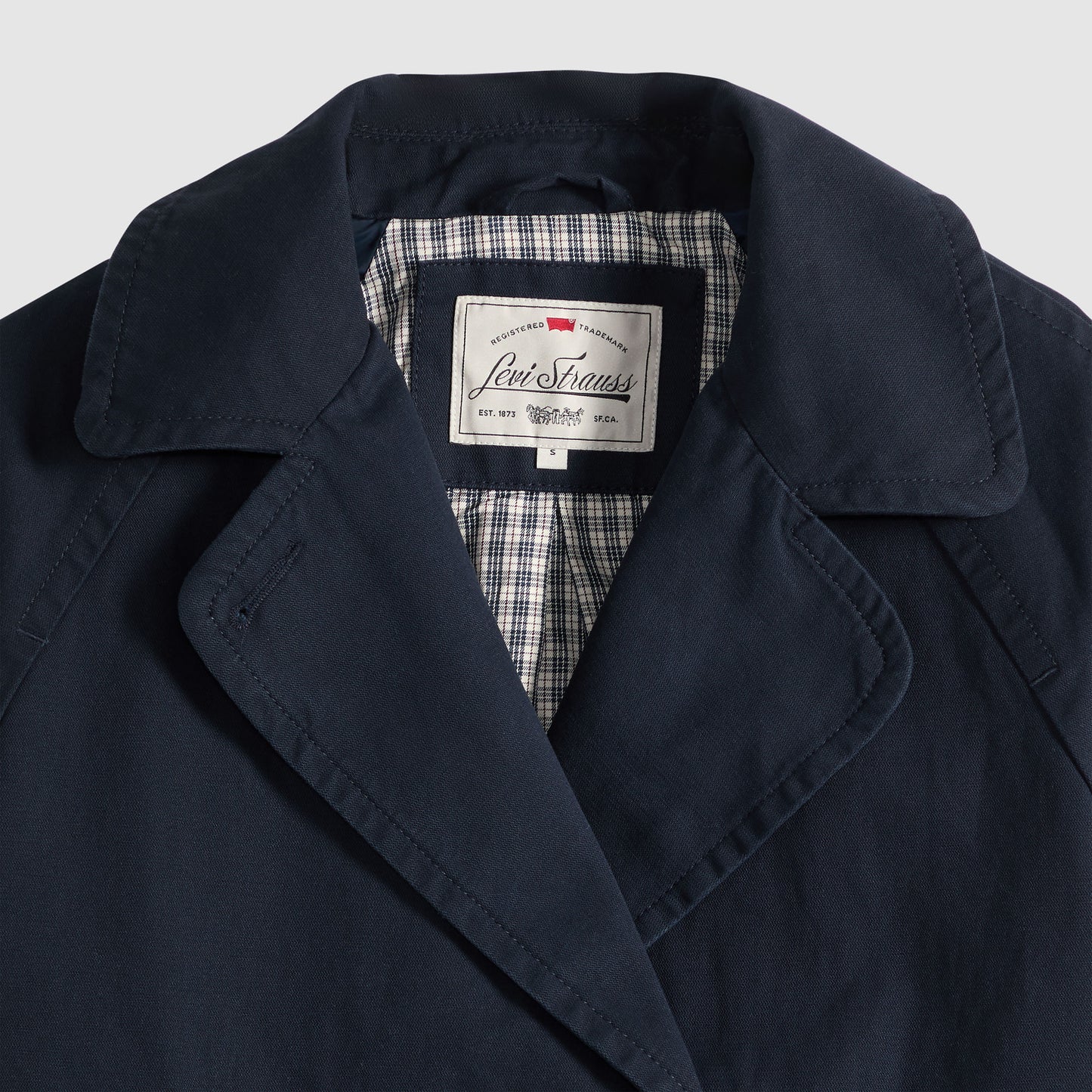 브리 크롭 스윙 트렌치 자켓