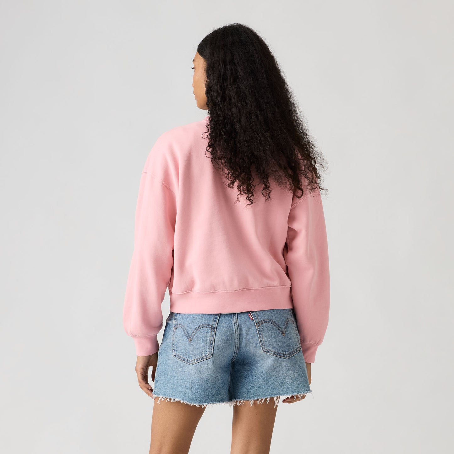 그래픽 빈티지 박시 스웻셔츠