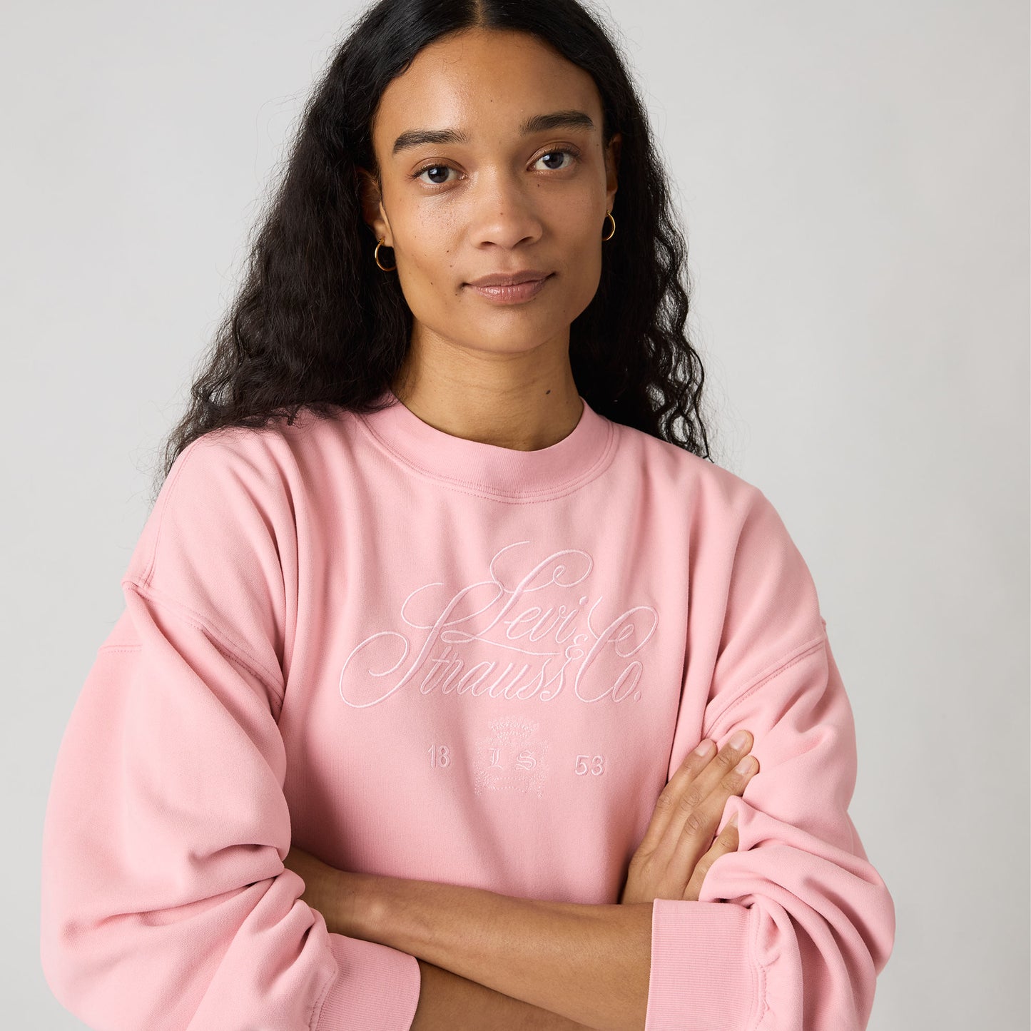 그래픽 빈티지 박시 스웻셔츠