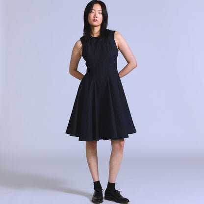 BLUETAB™ 데님 플레어 드레스