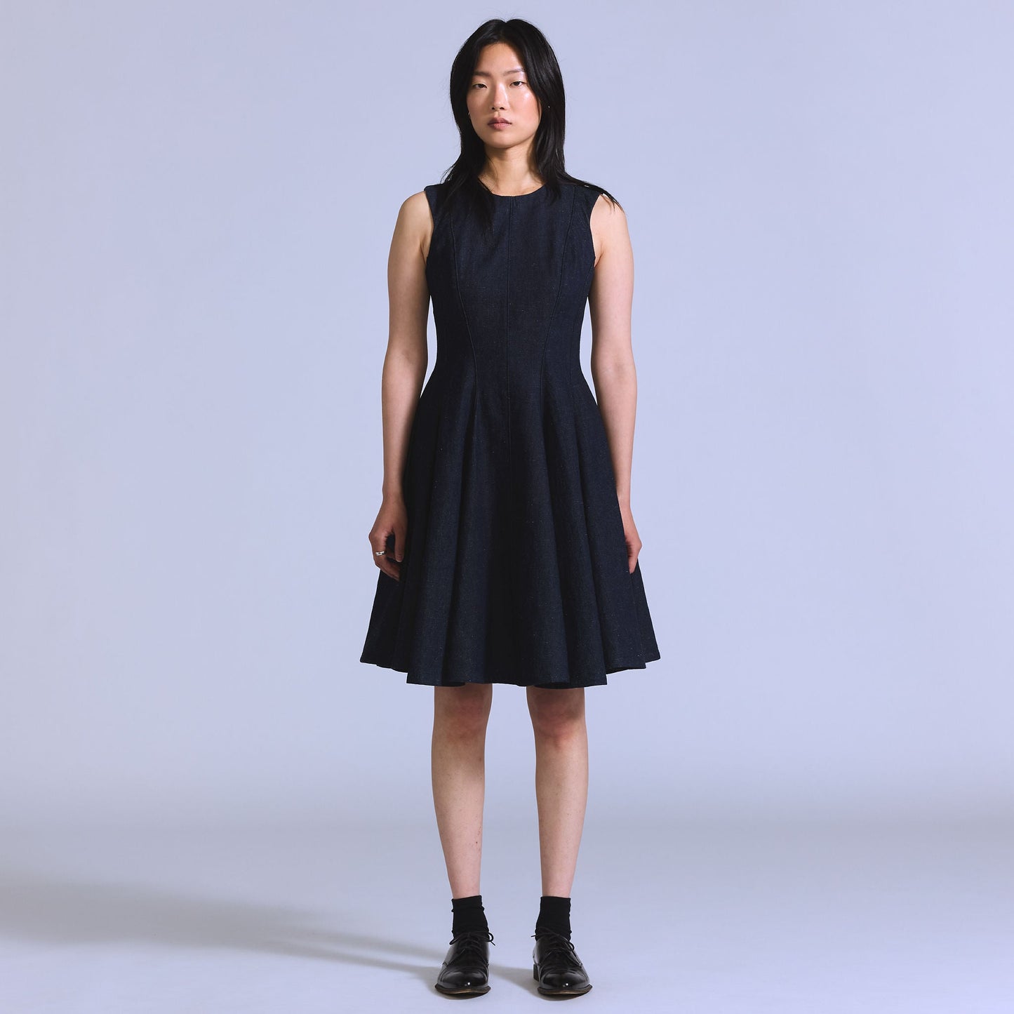 BLUETAB™ 데님 플레어 드레스