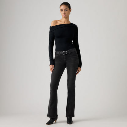 로우 슬림 부츠 진