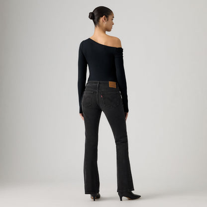 로우 슬림 부츠 진