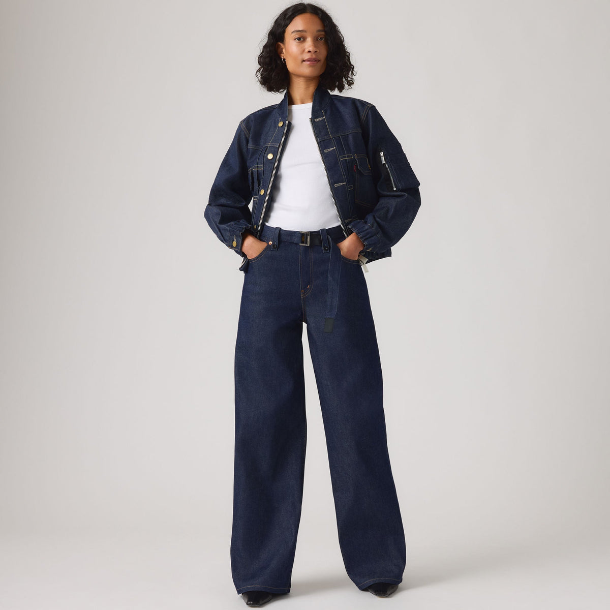 Levi's® x Sacai 벨티드 와이드 팬츠