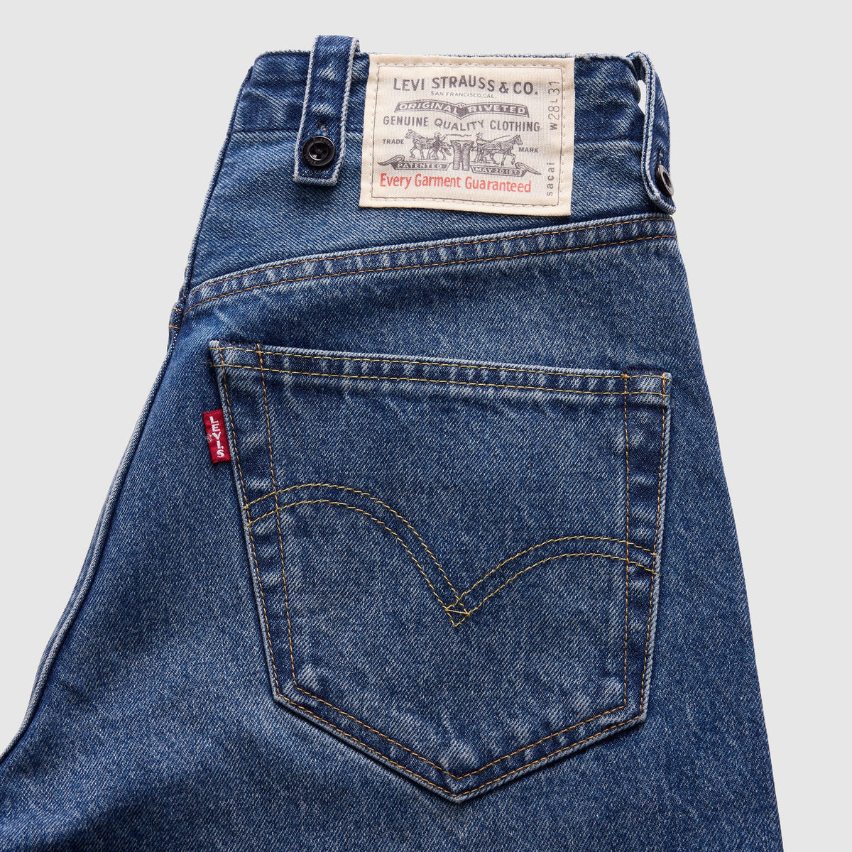 Levi's® x Sacai 벨티드 와이드 팬츠