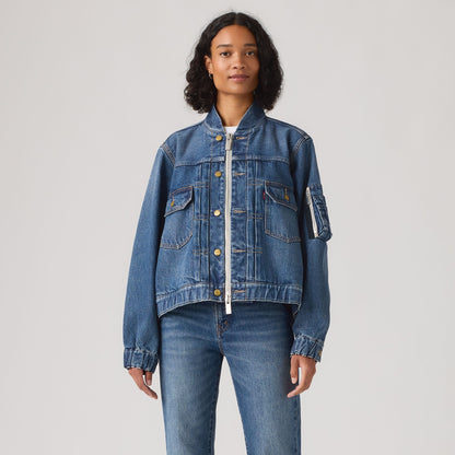 Levi's® x Sacai 블루종 자켓