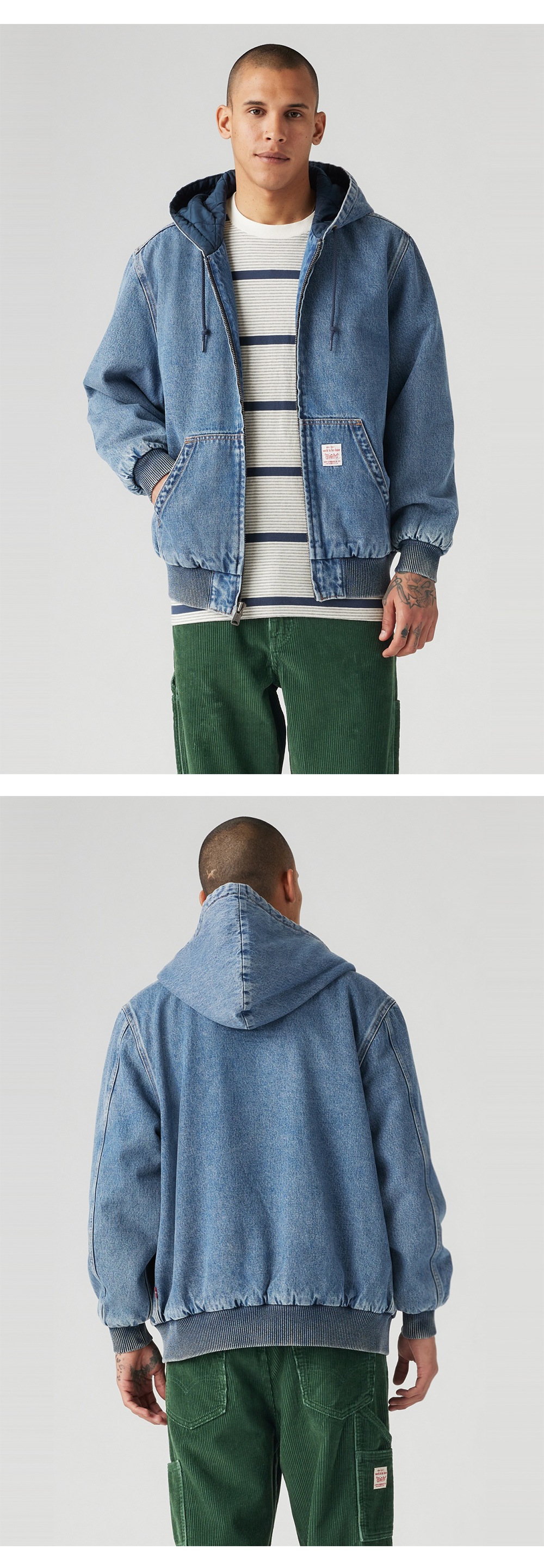 포트레로 데님 후디