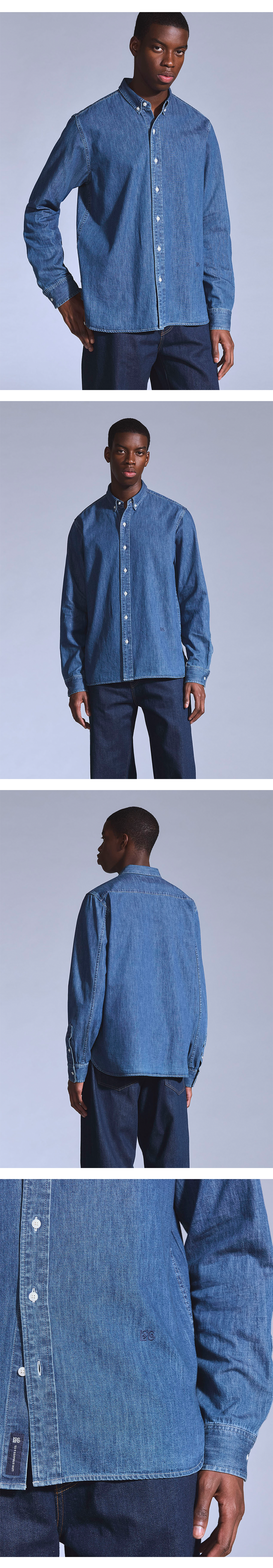 BLUETAB™ 릴렉스드 버튼 업 셔츠