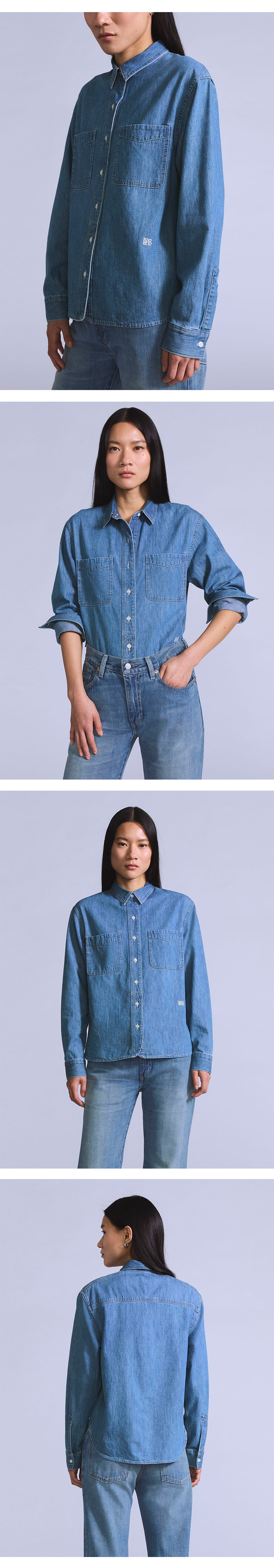 BLUETAB™ 데님 유틸리티 셔츠