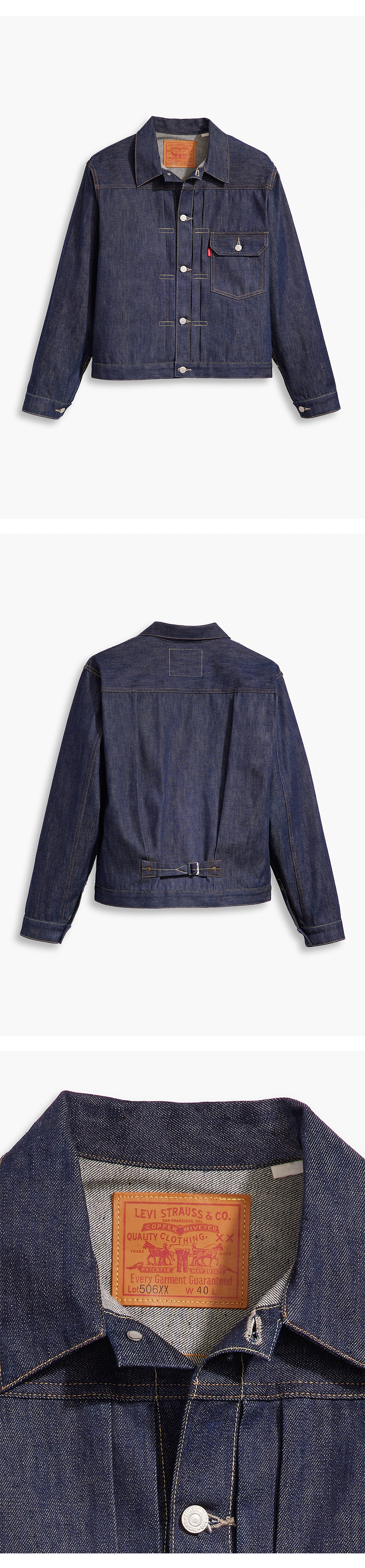 LVC 1936 타입 I 자켓_ORGANIC RIGID