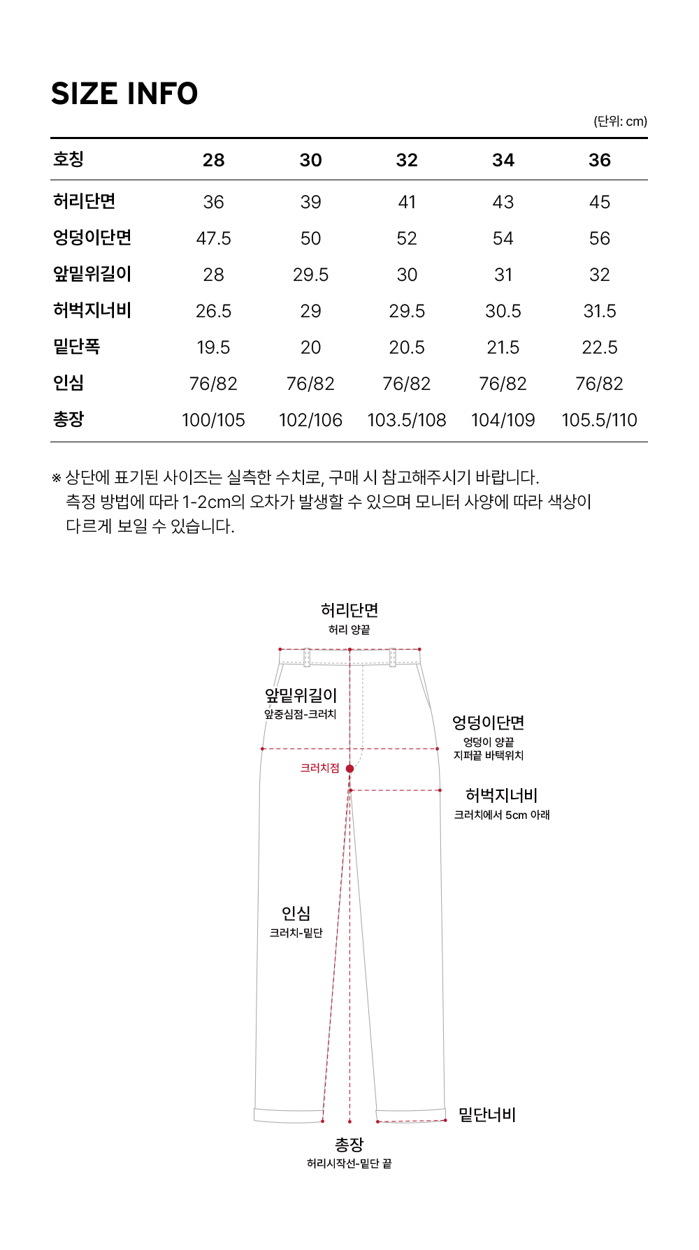 Size guide