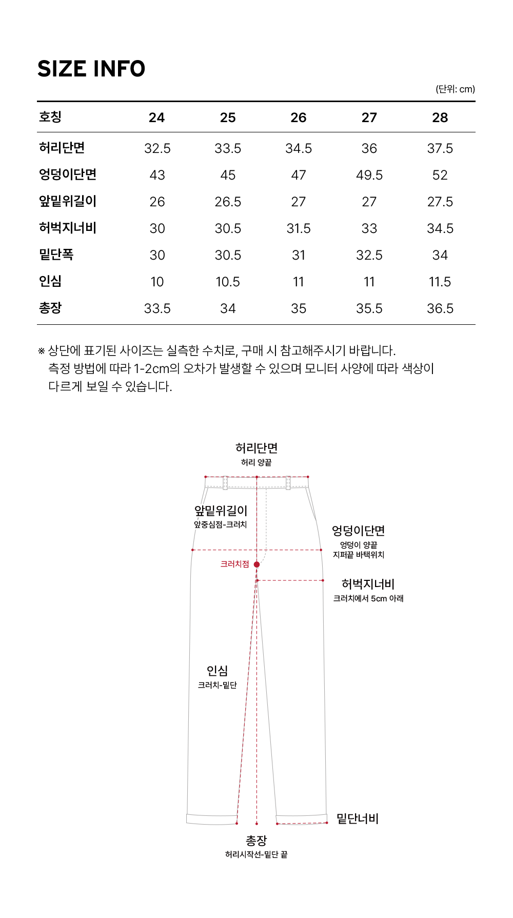 Size guide