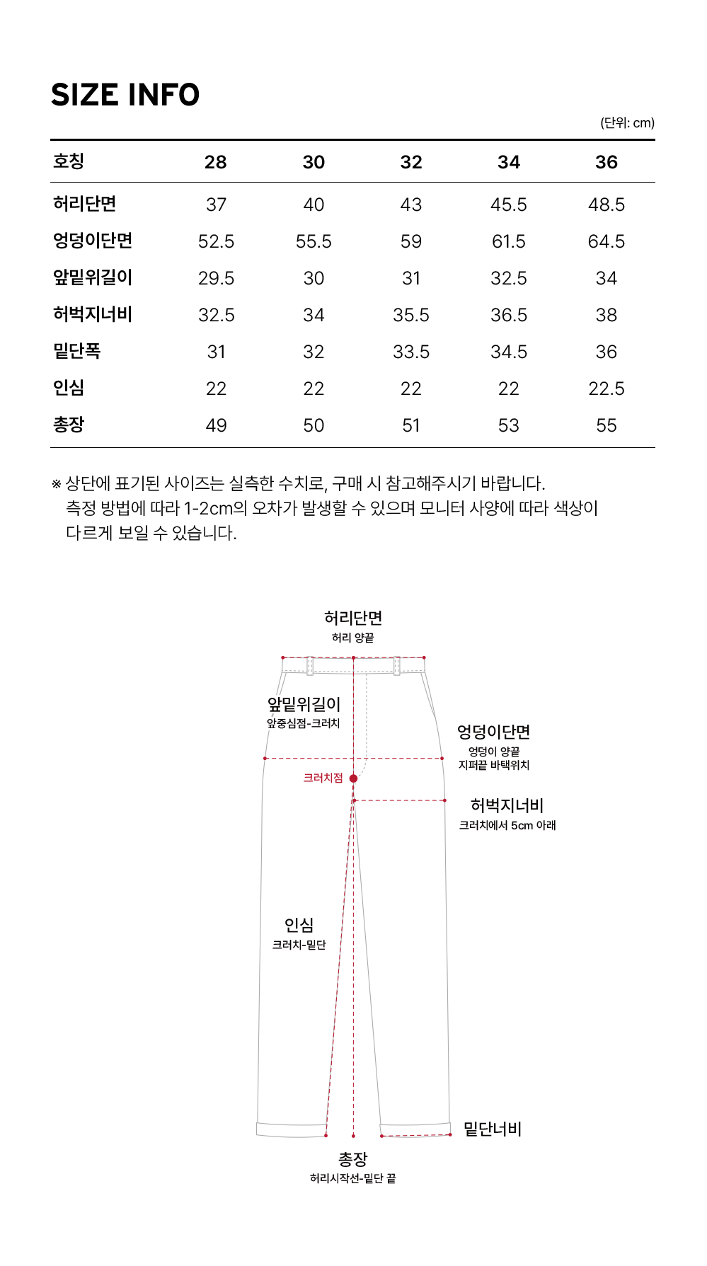 Size guide