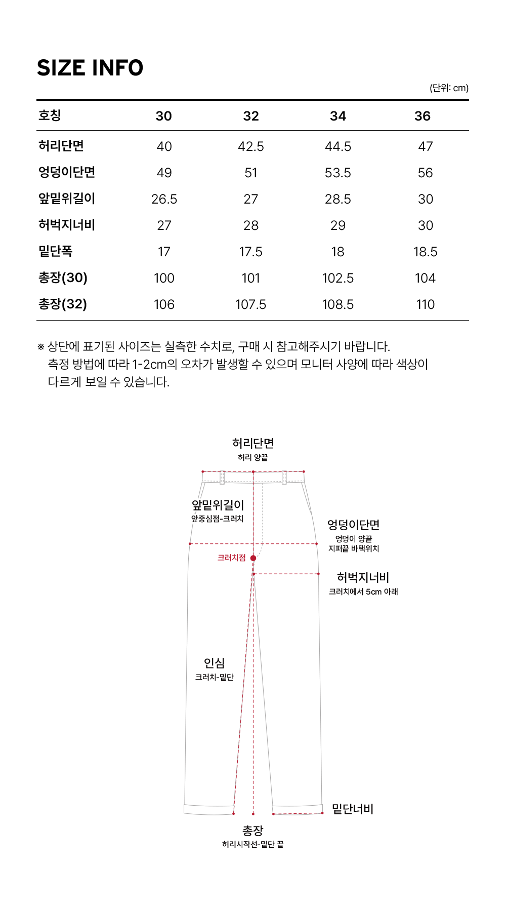 Size guide