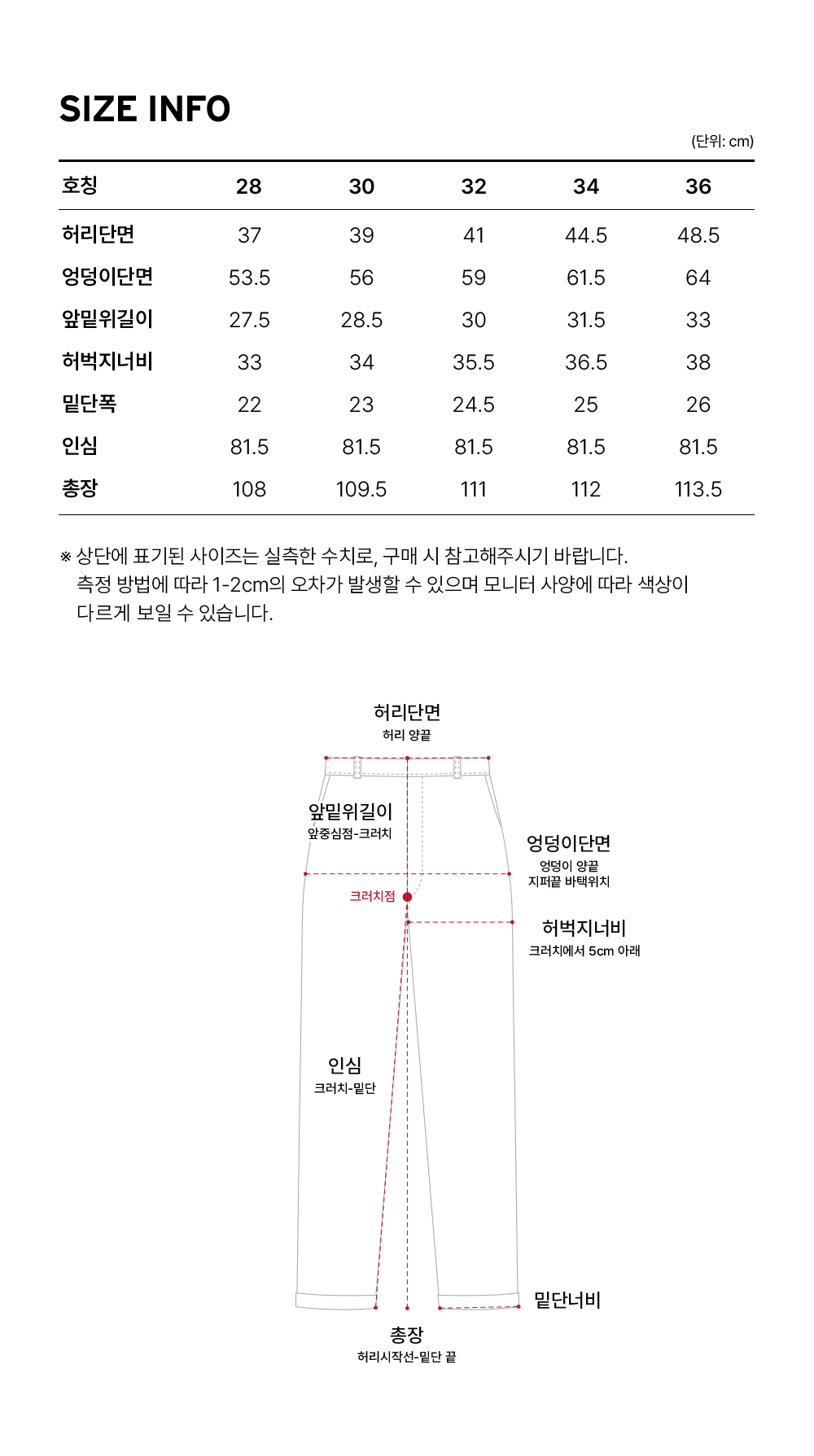 Size guide