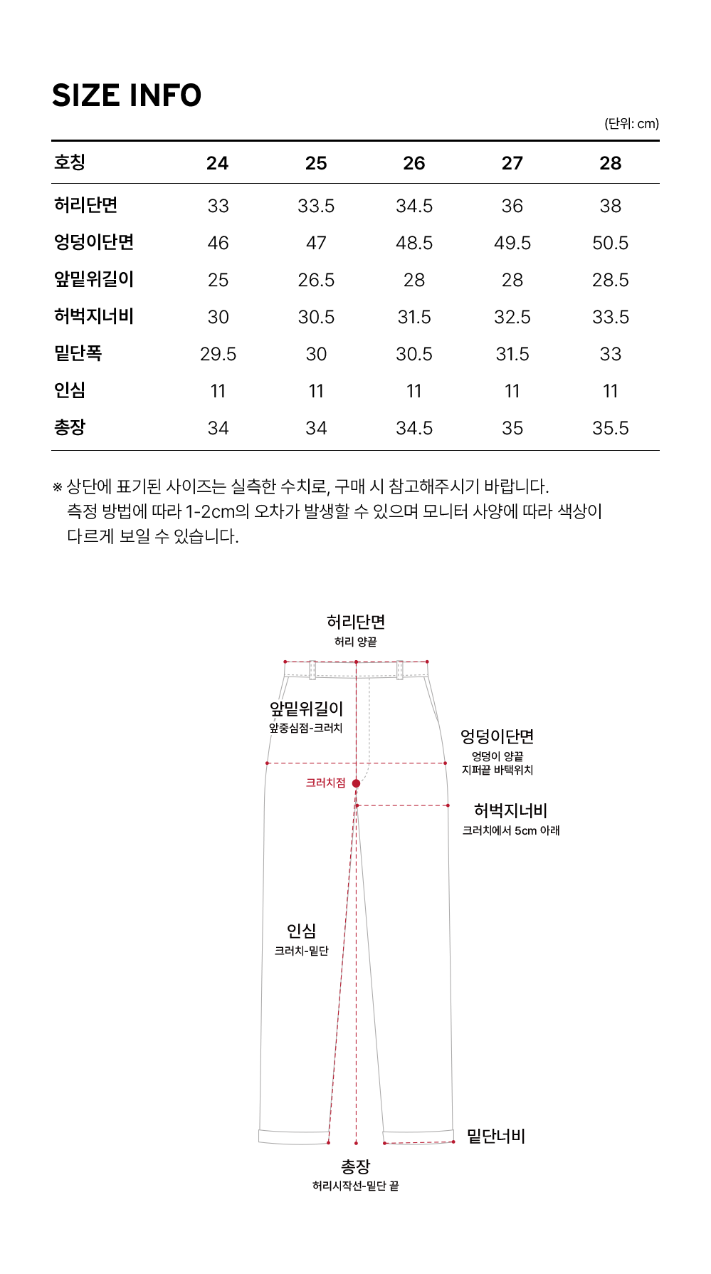 Size guide