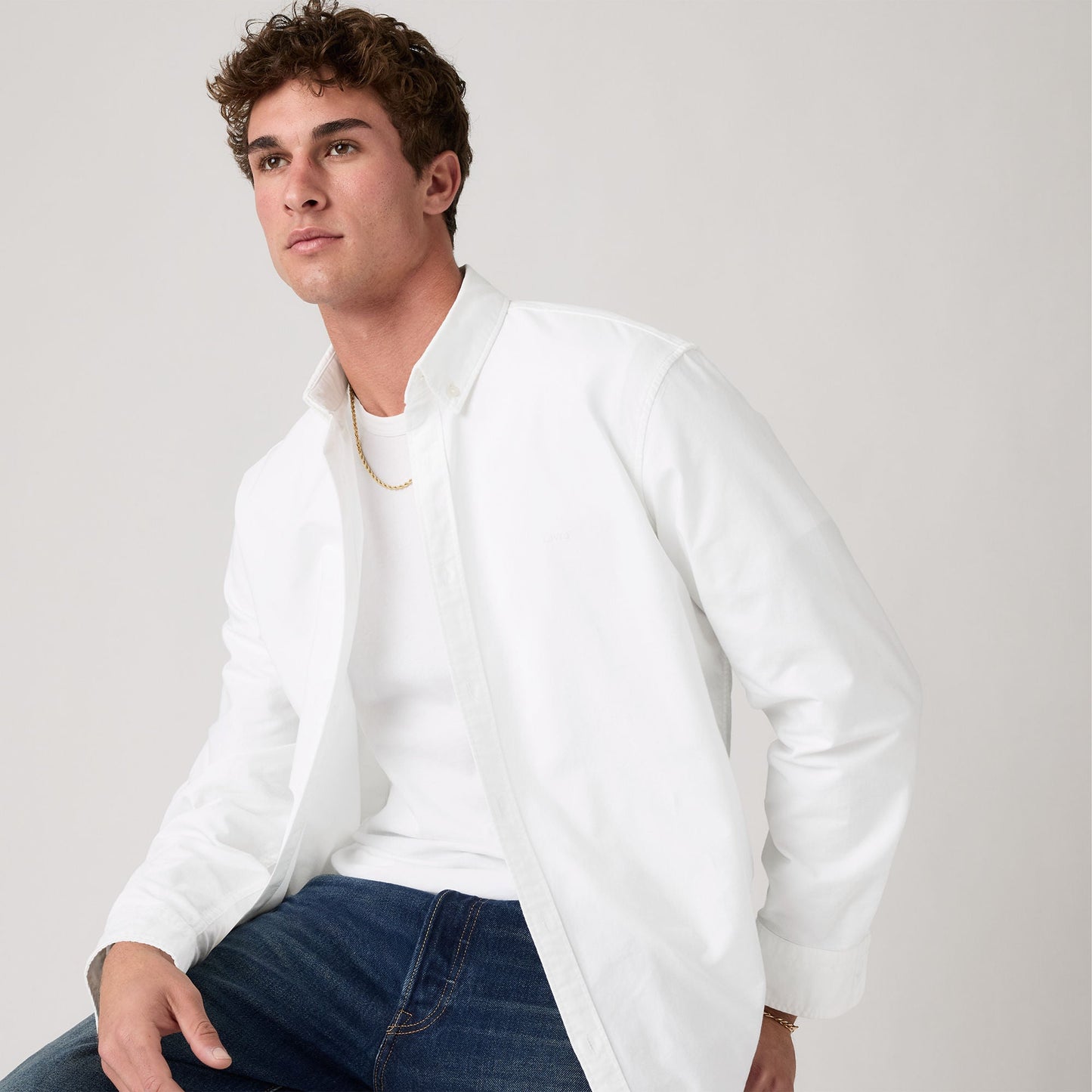 어센틱 버튼 다운 셔츠