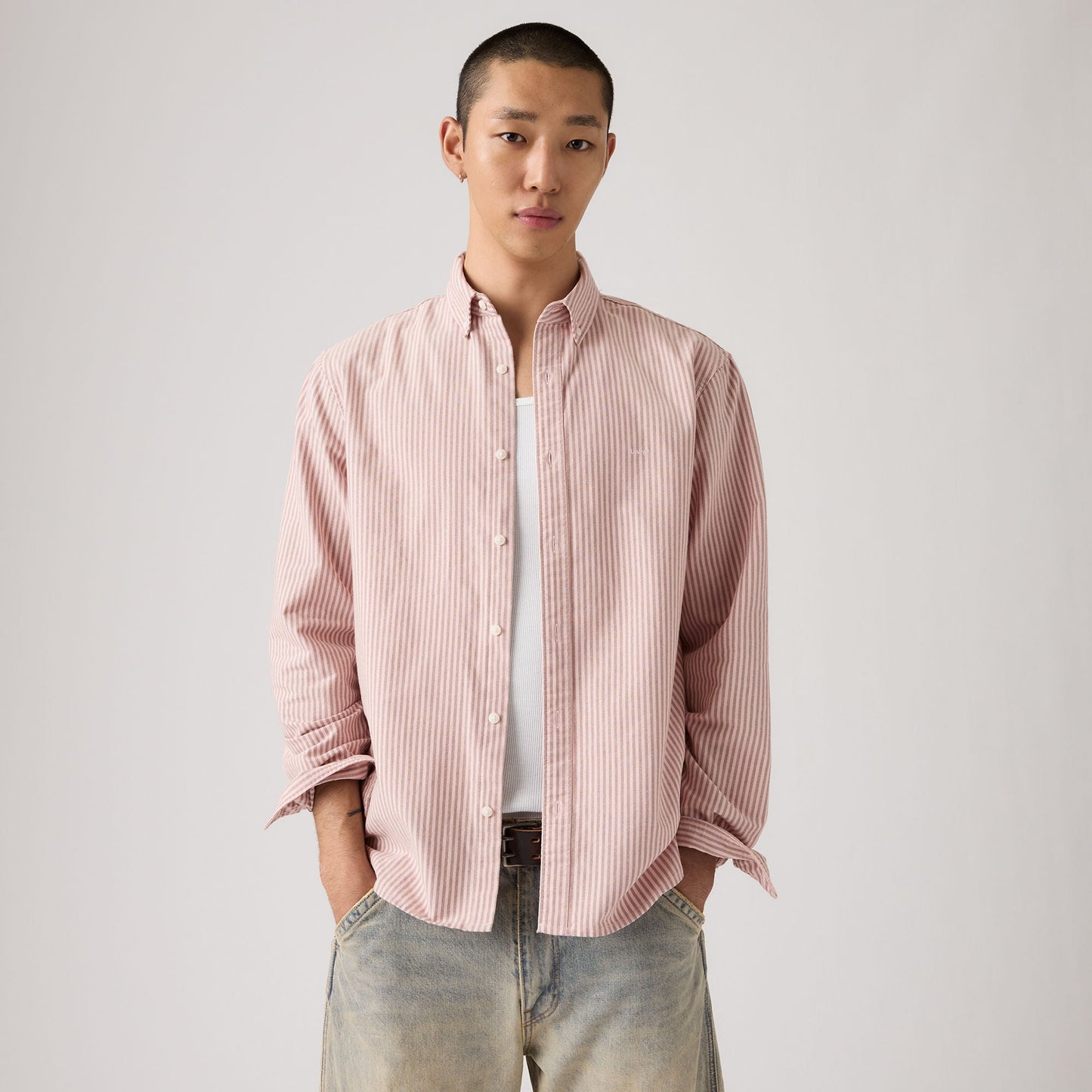 어센틱 버튼 다운 셔츠