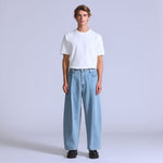 BLUETAB™ 와이드레그 플리츠 크롭 진