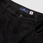 BLUETAB™ 와이드레그 플리츠 크롭 진