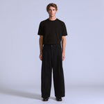 BLUETAB™ 와이드레그 플리츠 크롭 진