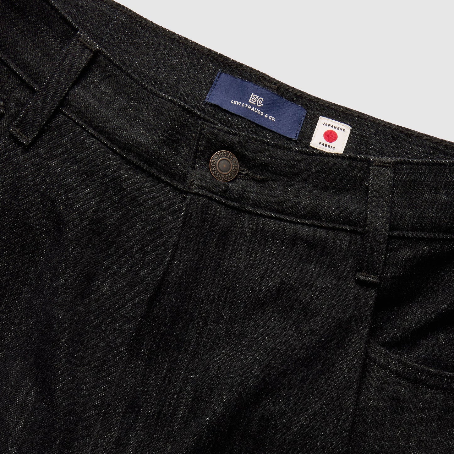 BLUETAB™ 와이드레그 플리츠 크롭 진