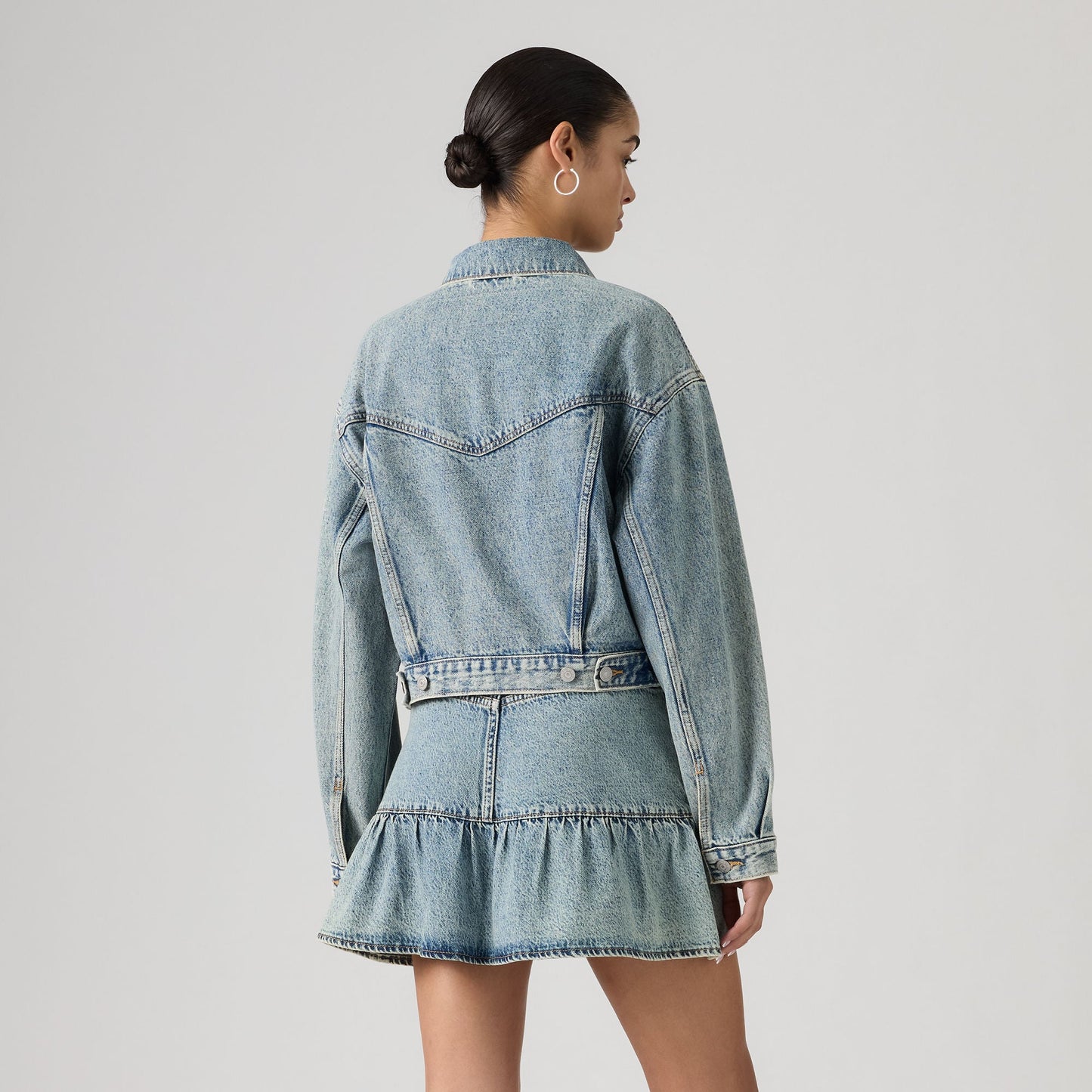 크롭 '90s 트러커 자켓