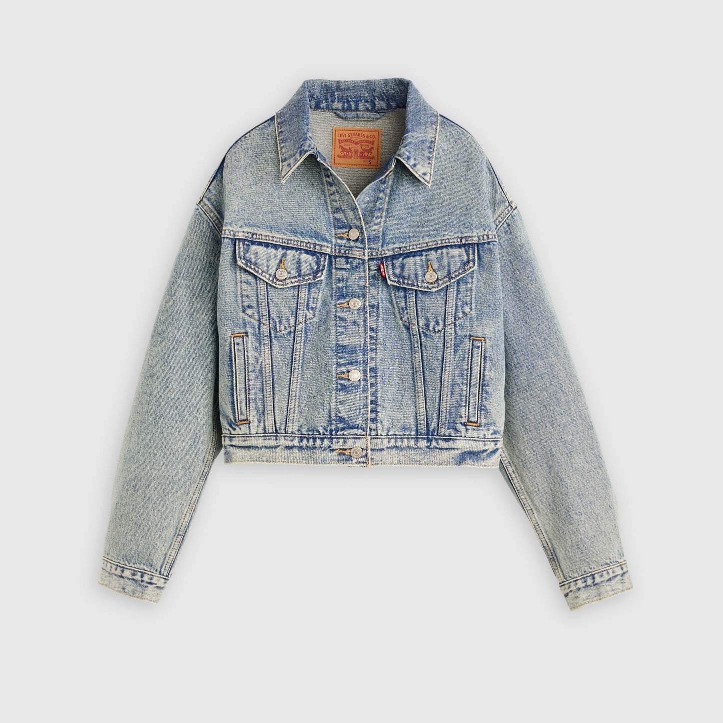 크롭 '90s 트러커 자켓